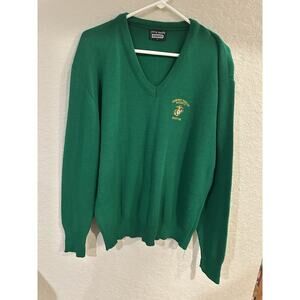 Vintage Semper Fidelis Society Boston Green Sweater Mens Large